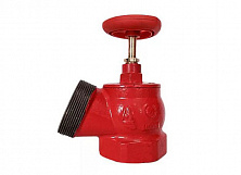 КПЧ 50-1 Клапан пожарный чугунный угловой 125 град. Ду50 муфта/цапка