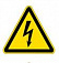 Опасность поражения электрическим током, пленка (50х50х50 мм)